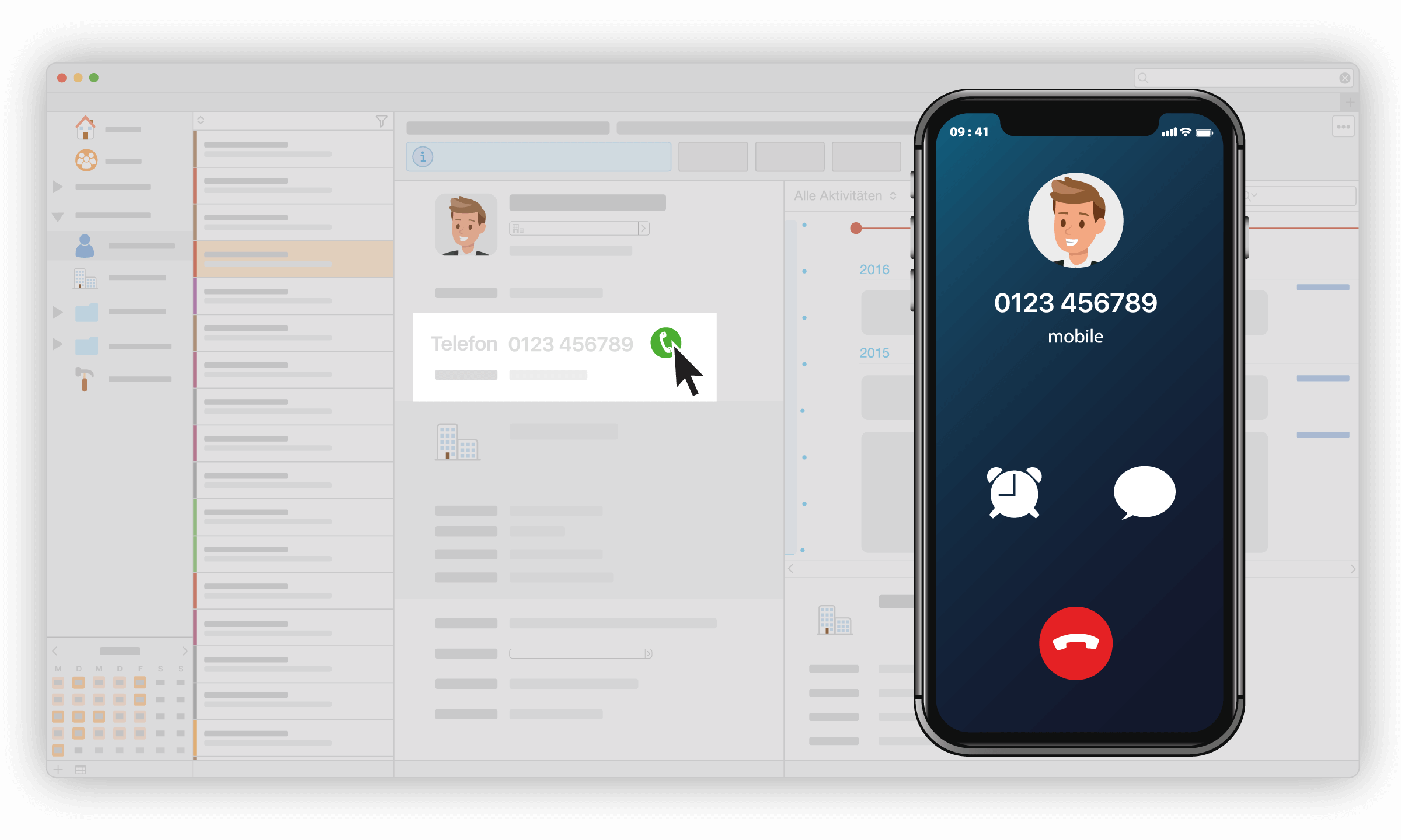 CRM Daylite - iPhone Call