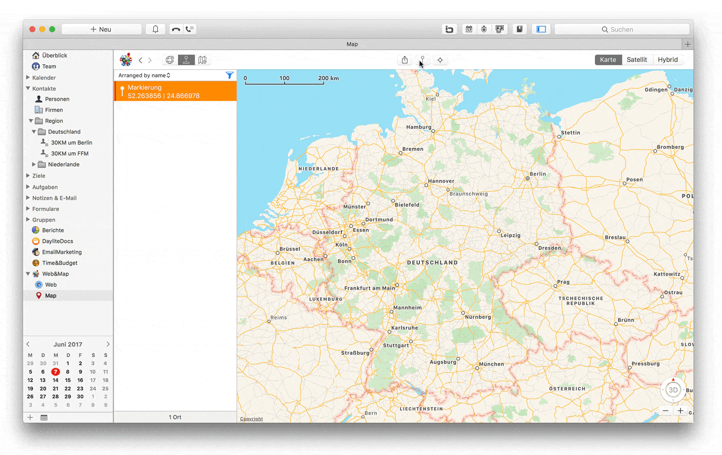 Web&Map - Freie Umkreissuche