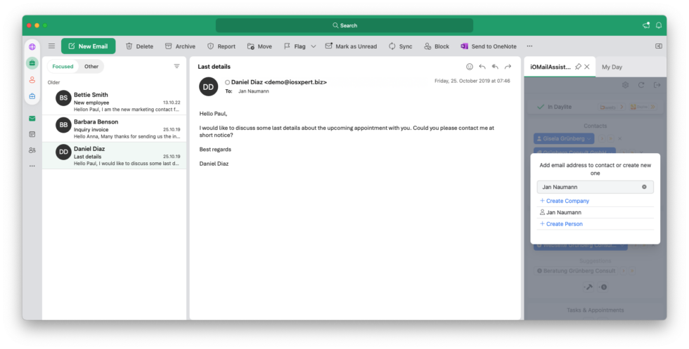 Brand new: iOSXpert Mail Integration for Outlook and Missive - iOSXpert
