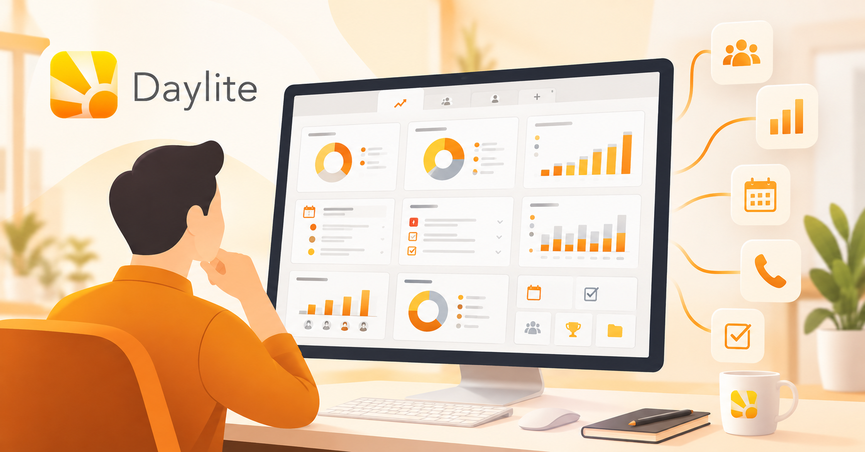 New to the Daylite Plus Package: Your personalized dashboard